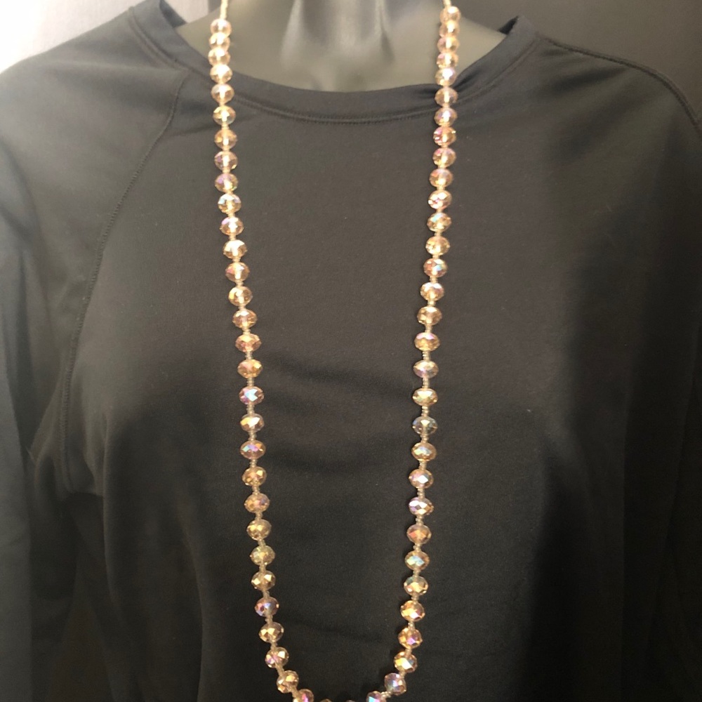 Aurora Borealis crystal necklace